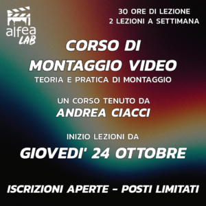 corso di montaggio video 2024